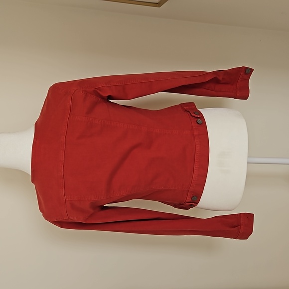 Loft red denim-look jacket - Picture 4 of 5